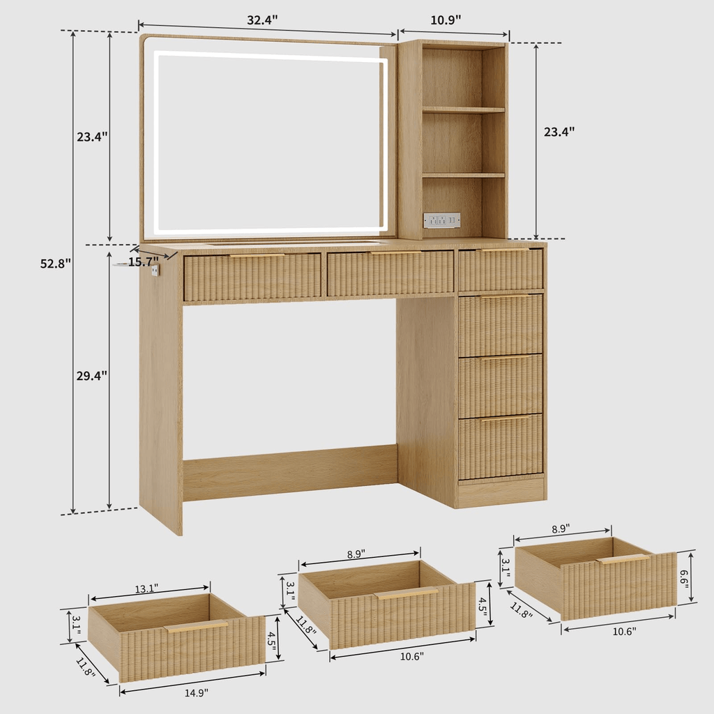 Makeup Vanity Desk, Garvee 52\